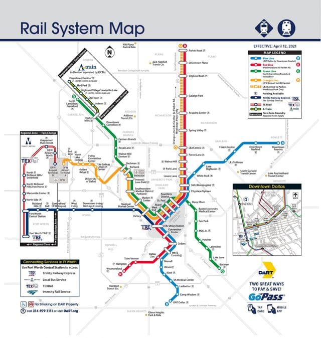 达拉斯火车站地图