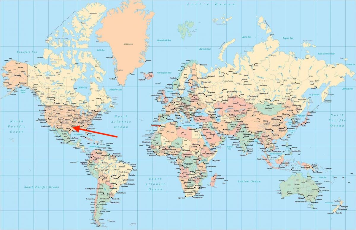 达拉斯在世界地图上的位置